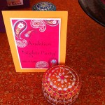 Arabian night kids birthday party wishing cards