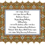 Arabian night kids birthday party cards ideas