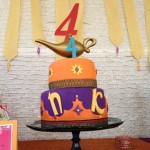 Arabian night kids birthday party cakes