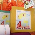 Arabian night kids birthday party cards