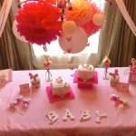 Spring butterfly baby birthday decoration